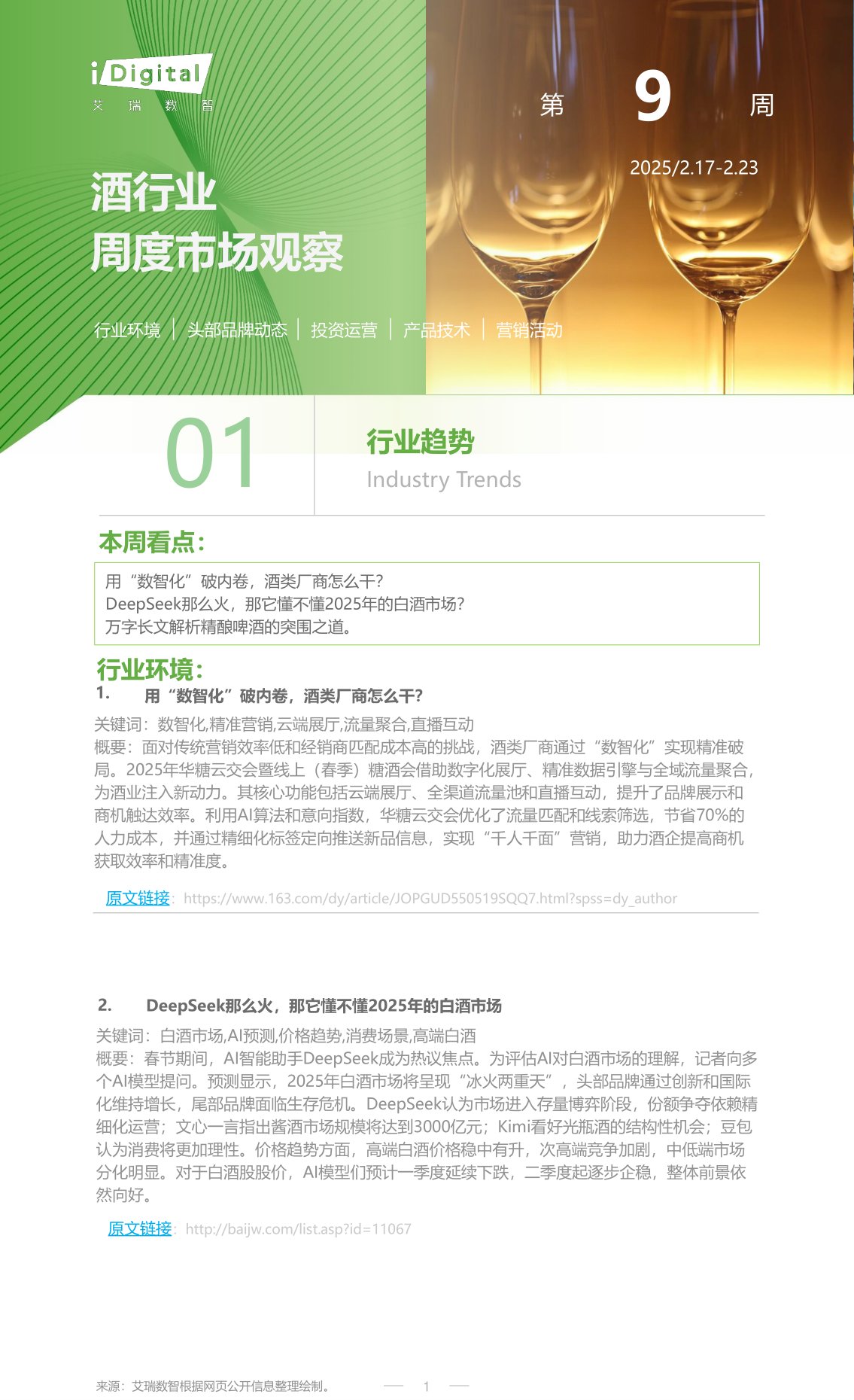 酒行业周度市场观察第9周