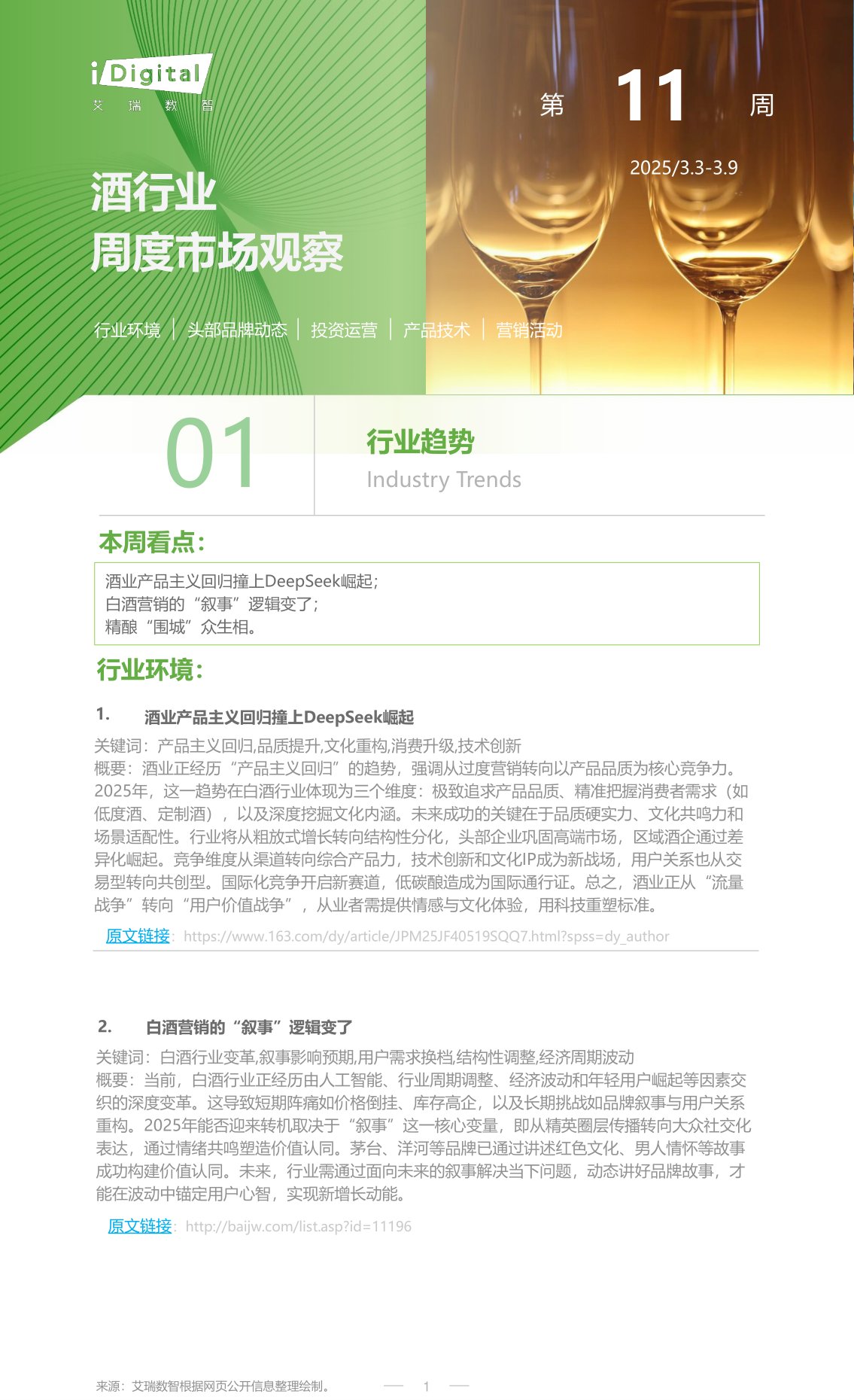 酒行业周度市场观察第11周