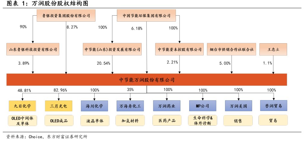 图<hl>万</hl><hl>润</hl><hl>股</hl><hl>份</hl>股权结构图