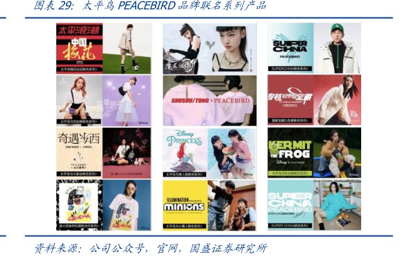 <hl>太</hl><hl>平</hl><hl>鸟</hl>PEACEBIRD品牌联名系列产品