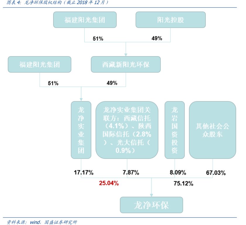 图<hl>龙</hl><hl>净</hl><hl>环</hl><hl>保</hl>股权结构（截止2018年12月）