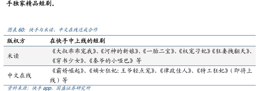 快手与米读、<hl>中</hl><hl>文</hl><hl>在</hl><hl>线</hl>达成合作