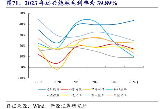 2023年<hl>远</hl><hl>兴</hl><hl>能</hl><hl>源</hl>毛利率为39.89%